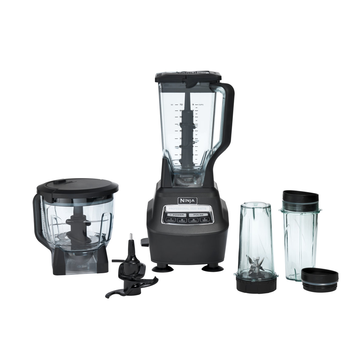 Ninja® Blender and Mega Kitchen System® with 4 Functions, 72 oz. Pitcher, 64 oz. Bowl, and (2) 24 oz. To-Go Cups